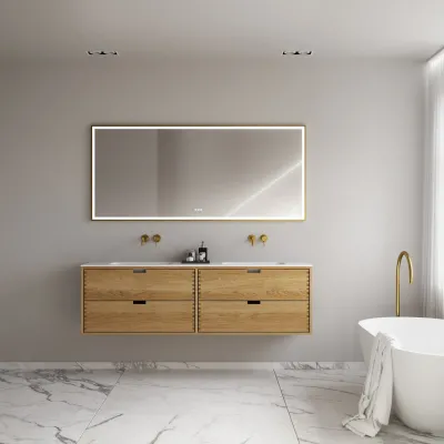 CPH Tapwork Soft 180D - MKII, fingergängade skåp i naturek inklusive Mathvid SolidTec® diskho