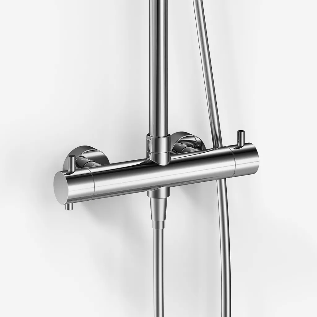 Classwell C900 -  Termostatset XL Rain DeLuxe Ø30 EasyClean, Krom