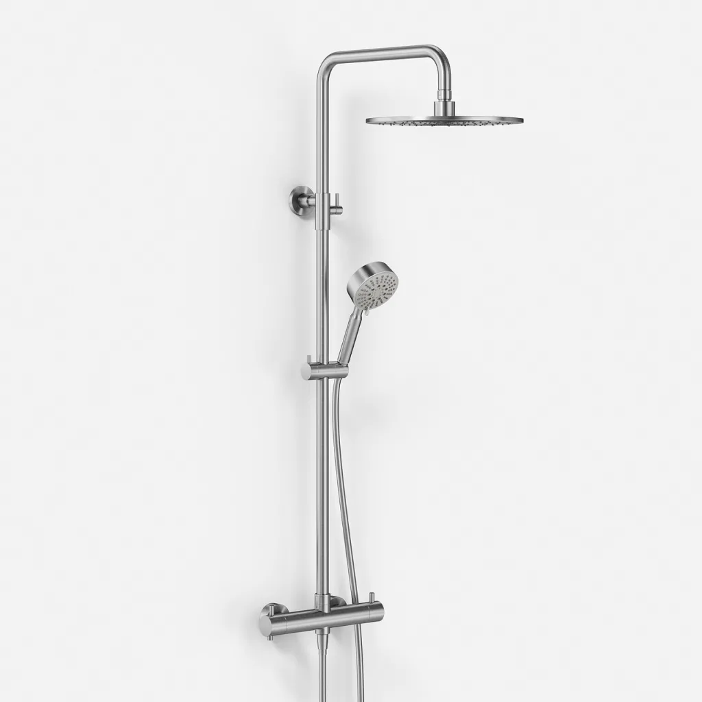 Classwell C900 - Termostatset XL Rain DeLuxe Ø30 EasyClean, borstat rostfritt stål