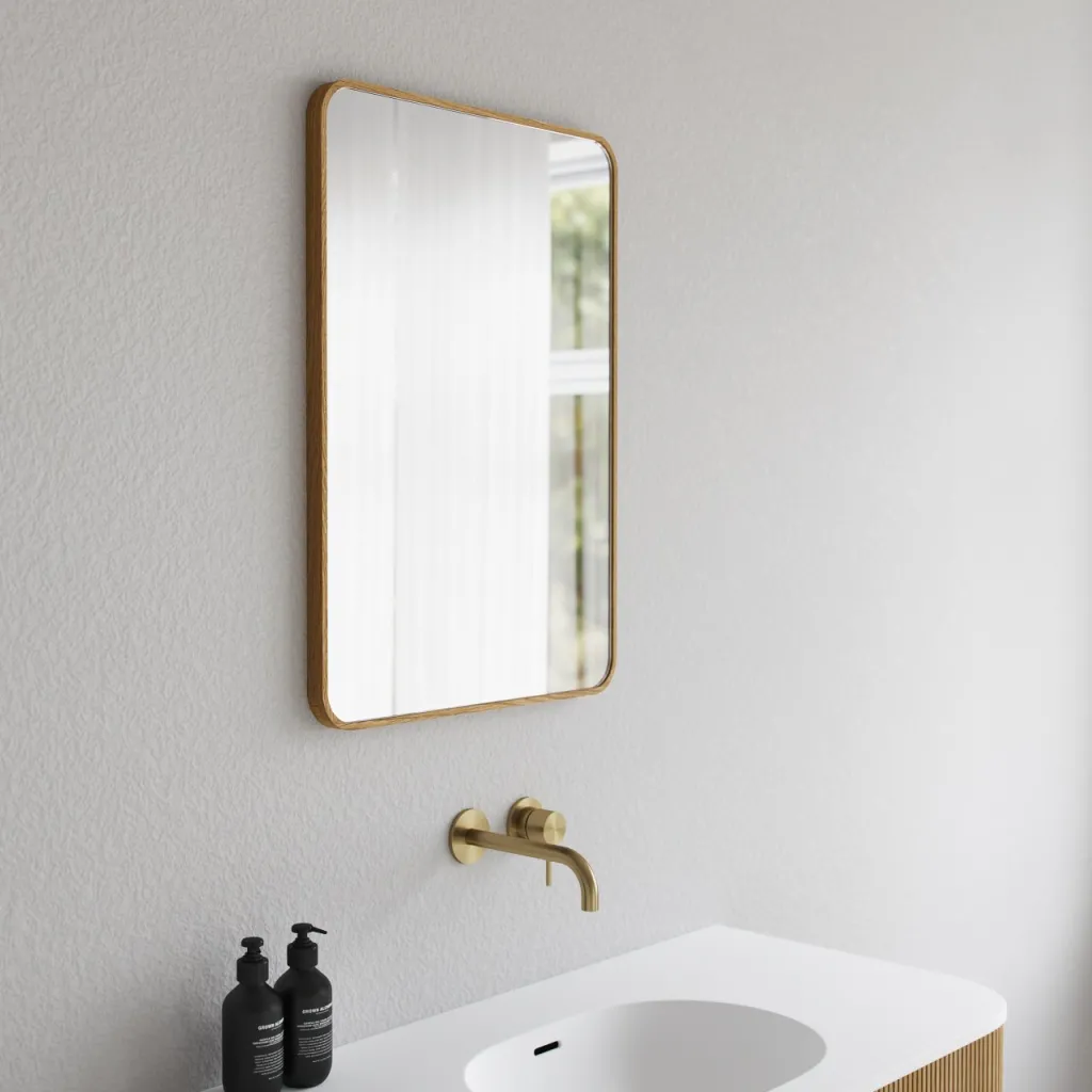 Noorwork NM5070 - 50x70 cm, snickarspegel med träram i oljad ek