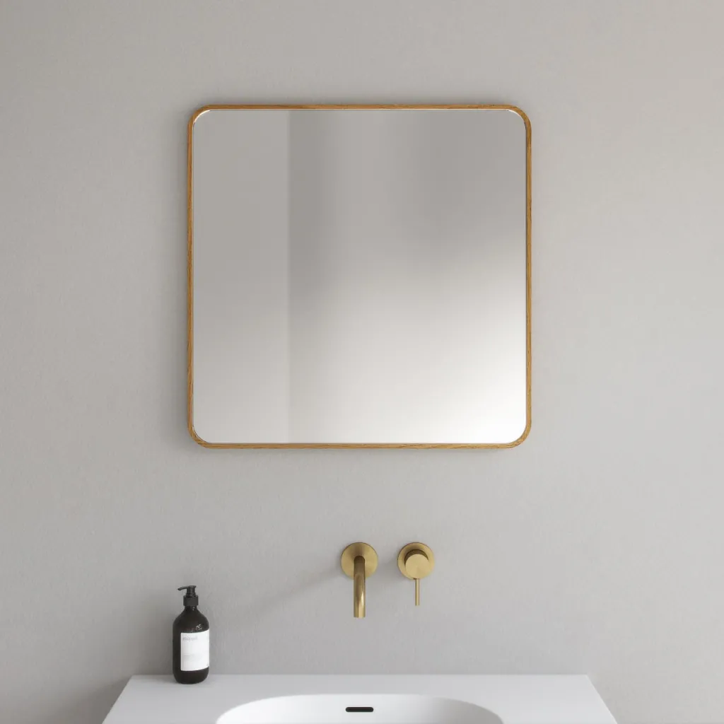 Noorwork NM6060 - 60x60 cm, Mirror, Oak