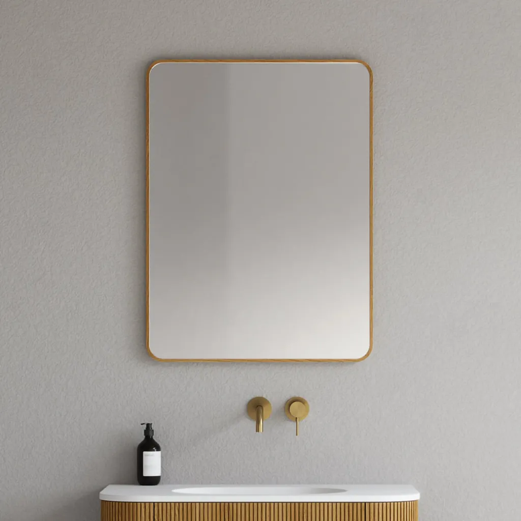 Noorwork NM6080 - 60x80 cm, Spegel med träram i oljad ek