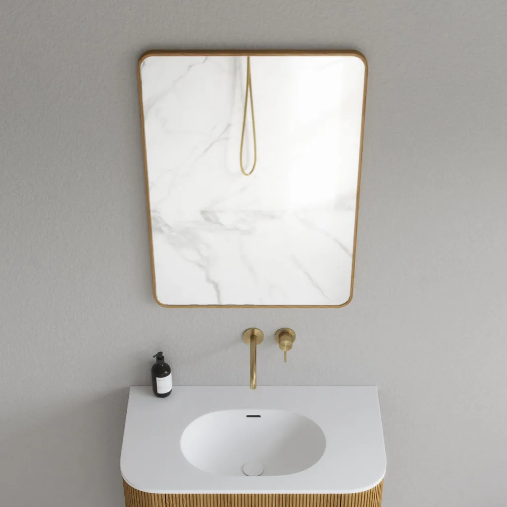 Noorwork NM6080 - 60x80 cm, Spegel med träram i oljad ek