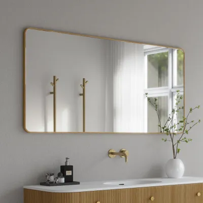Noorwork NM7014 - 70x140 cm, Spegel med träram i oljad ek