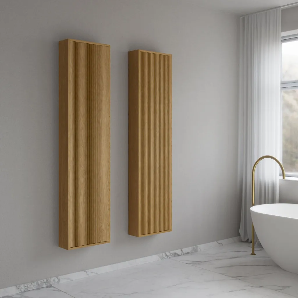 Noorwork NHC4117 - 40x16x170 cm, Snickarens högskåp i naturfärgad ek 