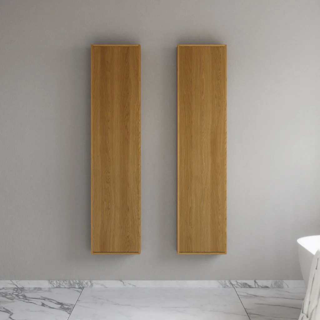 Noorwork NHC4117 - 40x16x170 cm, Snickarens högskåp i naturfärgad ek 