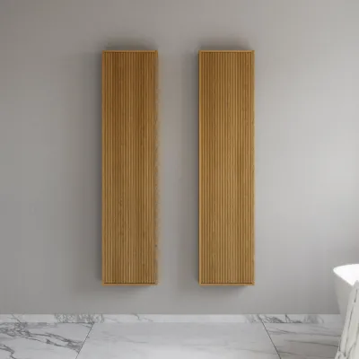 Noorwork NHC4117 - 40x16x170 cm, Snickarens högskåp i naturfärgad ek 