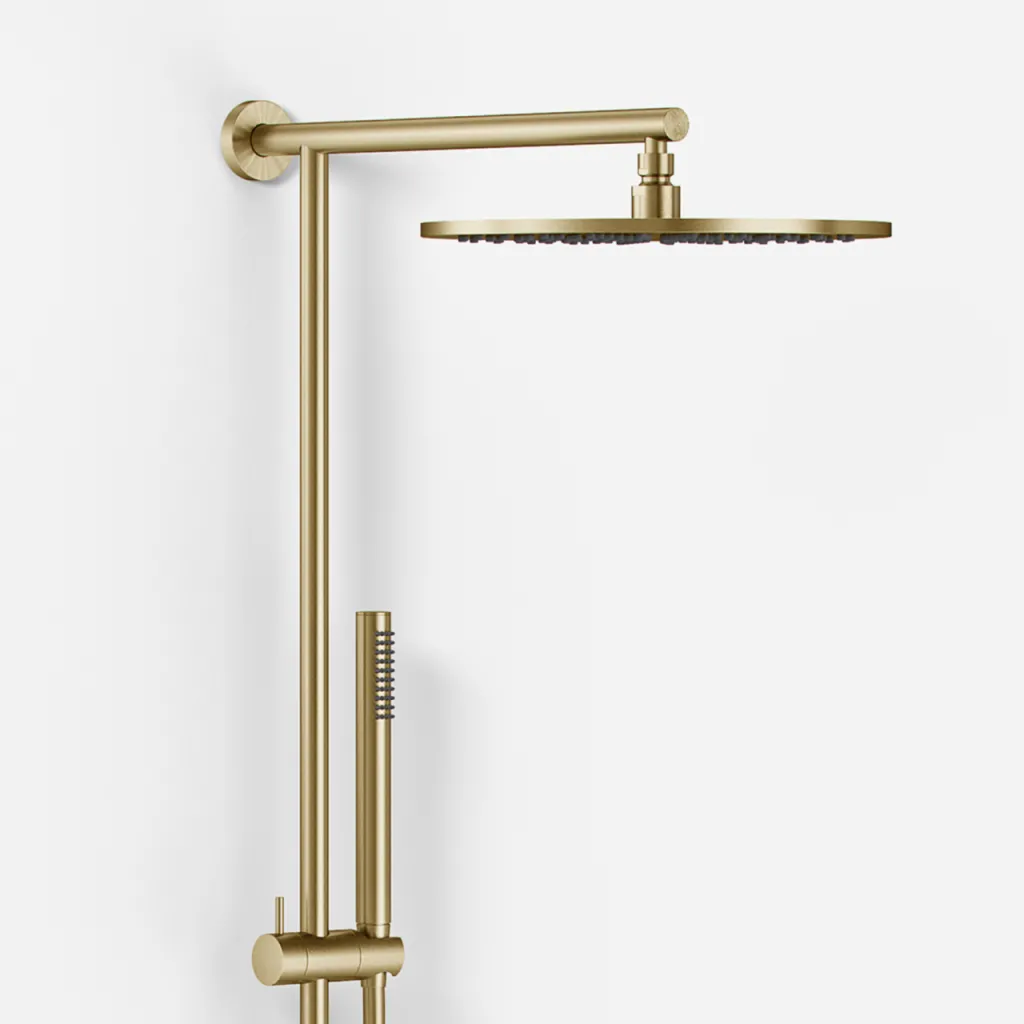 Semplice SRL10 S03 - SmartTerm, Rain DeLuxe Ø30 cm., PVD borstad mässing