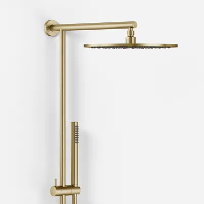 Semplice SRL10 S03 - SmartTerm, Rain DeLuxe Ø30 cm., PVD borstad mässing