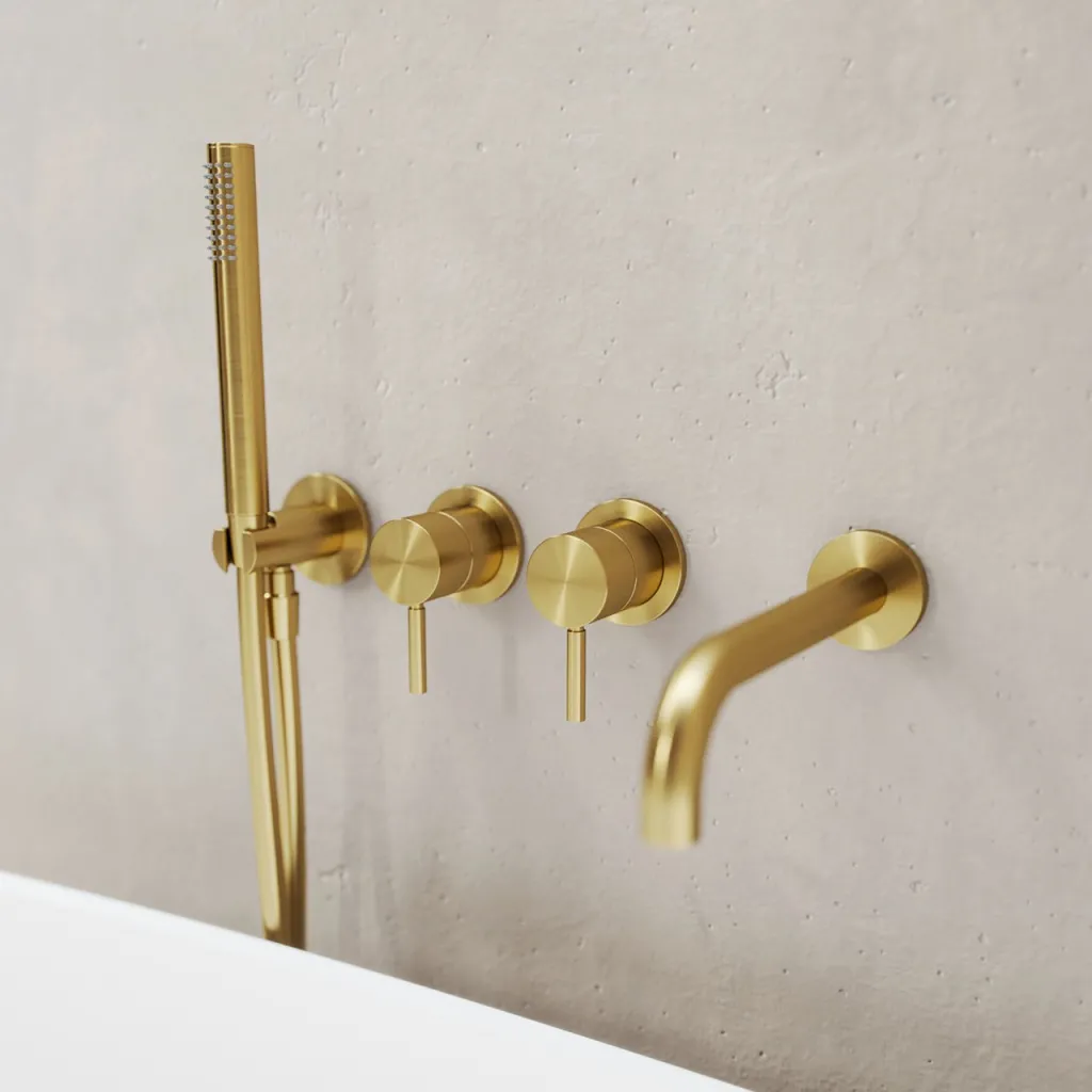 Semplice SBR801 S11 - Badkar/dusch, PVD borstad mässing