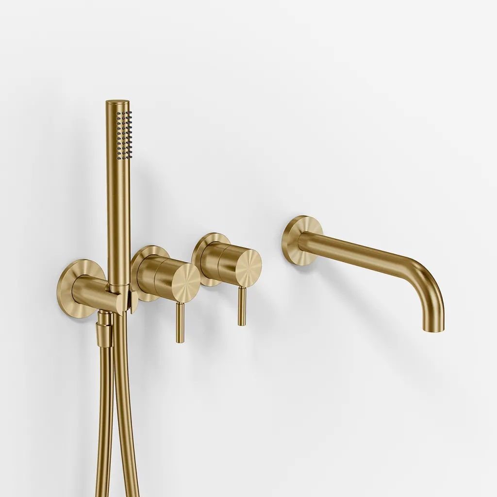 Semplice SBR801 S11 - Badkar/dusch, PVD borstad mässing