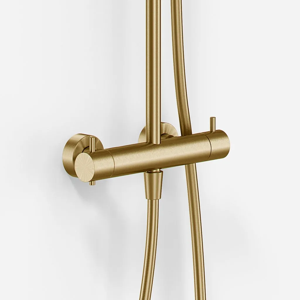 Semplice Rain DeLuxe SRL02 - SmartTerm Ø25 EasyClean, PVD borstad mässing