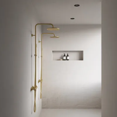 Semplice Rain DeLuxe SRL02 - SmartTerm Ø25 EasyClean, PVD borstad mässing