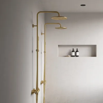 Semplice Rain DeLuxe SRL02 - SmartTerm Ø25 EasyClean, PVD borstad mässing