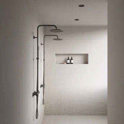 Semplice Rain DeLuxe SRL02 - SmartTerm Ø25 EasyClean, PVD Matt Gun Metal