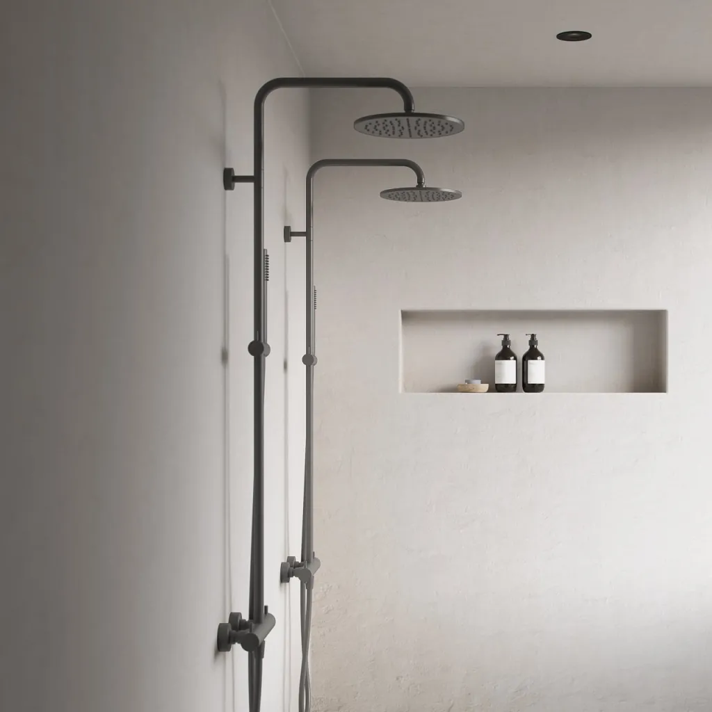 Semplice Rain DeLuxe SRL02 - SmartTerm Ø25 EasyClean, PVD Matt Gun Metal