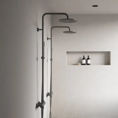 Semplice Rain DeLuxe SRL02 - SmartTerm Ø25 EasyClean, PVD Matt Gun Metal