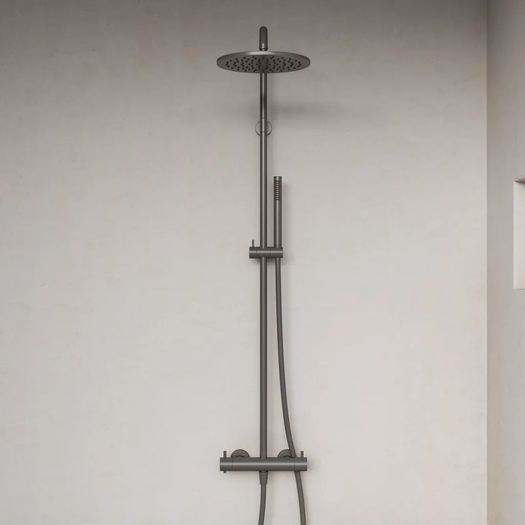 Semplice Rain DeLuxe SRL02 - SmartTerm Ø25 EasyClean, PVD Matt Gun Metal