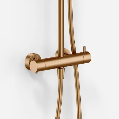 Semplice Rain DeLuxe SRL02 - SmartTerm Ø25 EasyClean, PVD borstad koppar