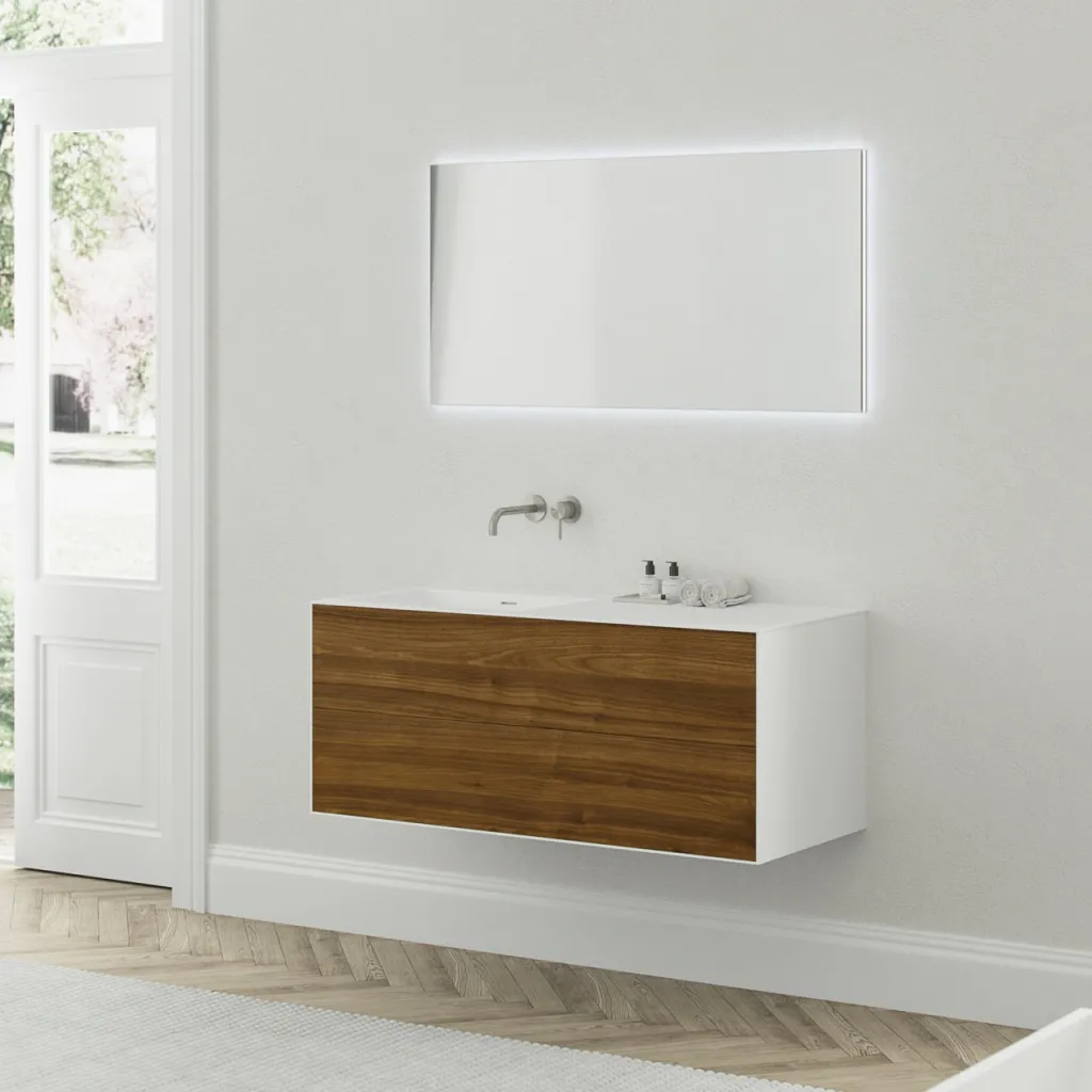 Copenhagen Chic 120L - Badrumsmöbler MKII, Valnöt