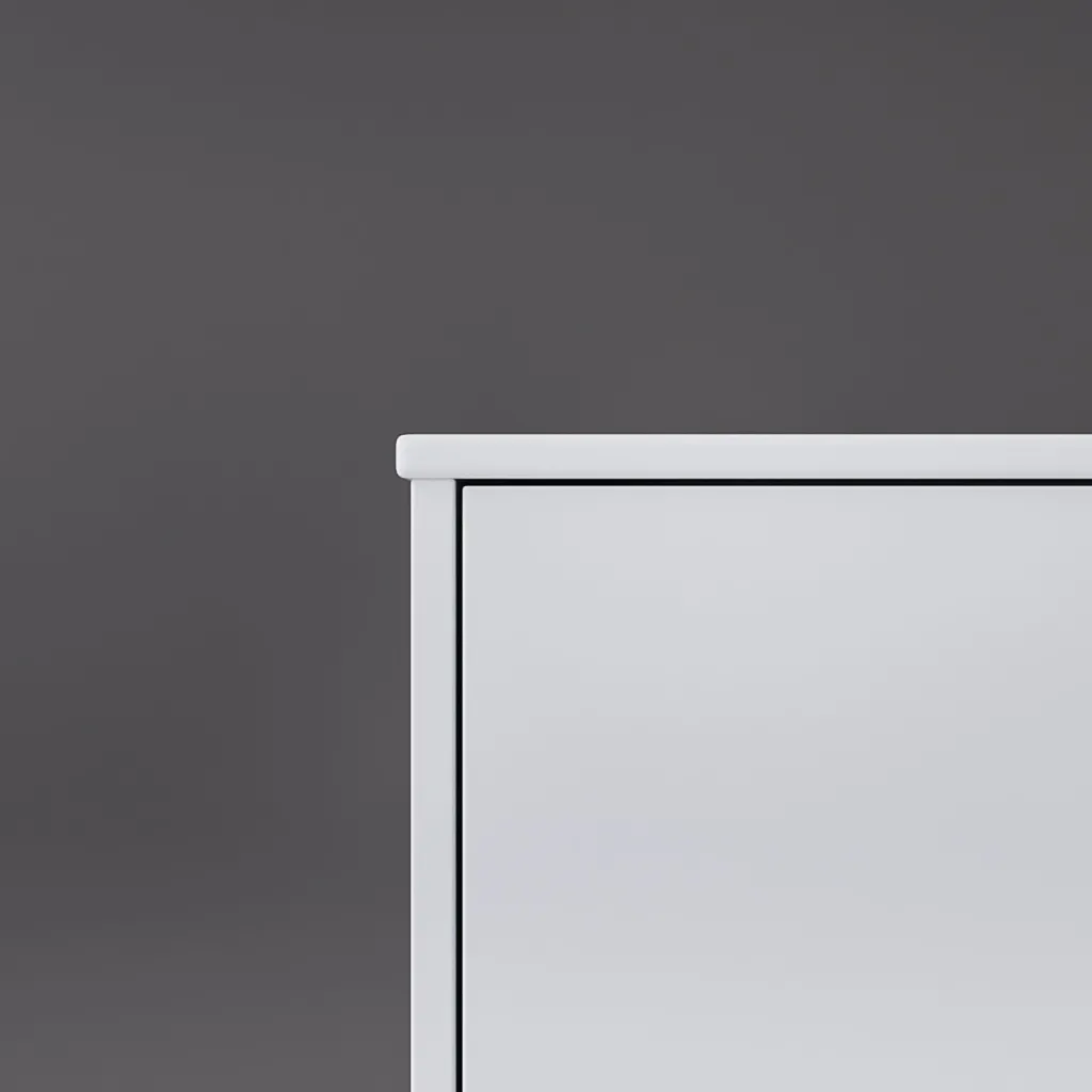 Copenhagen Chic 160 - MKII, Skåp, 6 lådor, diskho och stomme i Glacier White Corian® och fronter i mattvitt