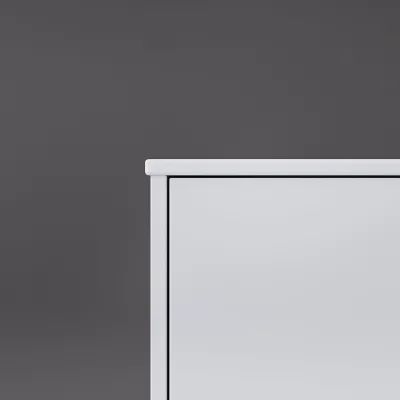 Copenhagen Chic 160 - MKII, Skåp, 6 lådor, diskho och stomme i Glacier White Corian® och fronter i mattvitt