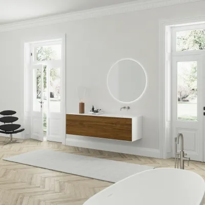 Copenhagen Chic 180R - Badrumsmöbler, MKII, Valnöt