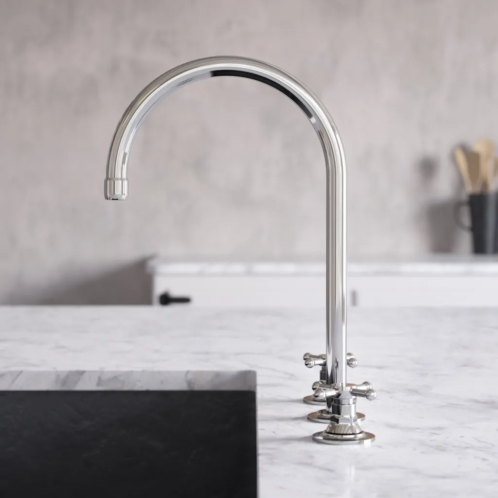 Hassel&Teudt HHV605 S05 - Köksblandare med svängbar pip, Krom