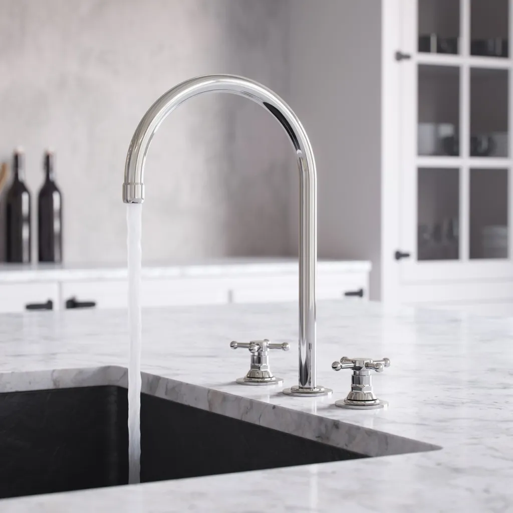 Hassel&Teudt HHV605 S05 - Köksblandare med svängbar pip, Krom