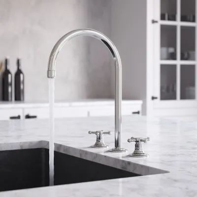 Hassel&Teudt HHV605 S05 - Köksblandare med svängbar pip, Krom