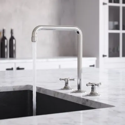 Hassel&Teudt HHV605 S06 - Köksblandare med svängbar pip, Krom