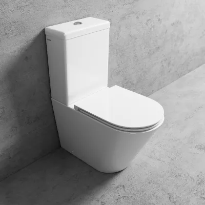 Urban Chic UC2-09 - Toalett med Geberit vattenbesparande dubbelspolning, blank vit