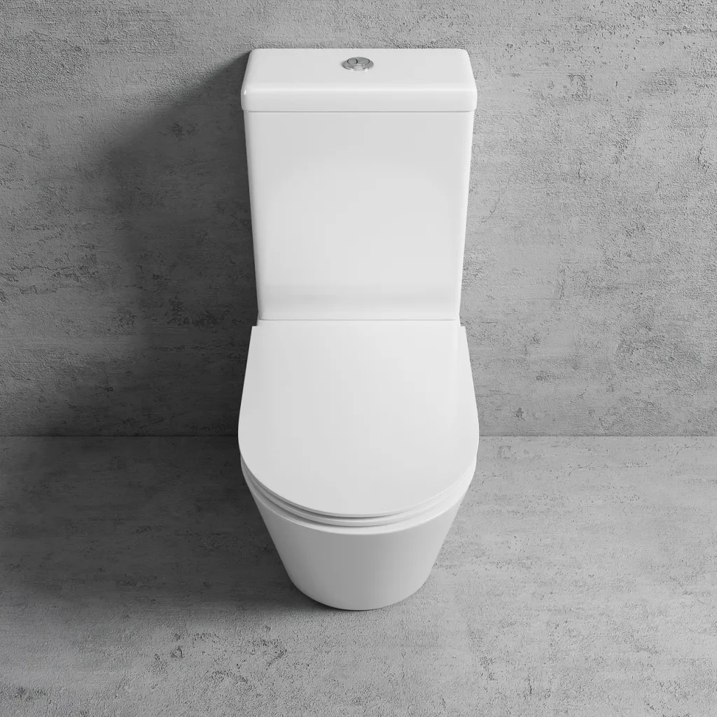 Urban Chic UC2-09 - Toalett med Geberit vattenbesparande dubbelspolning, blank vit