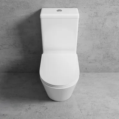 Urban Chic UC2-09 - Toalett med Geberit vattenbesparande dubbelspolning, blank vit