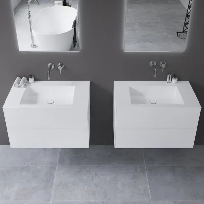 Copenhagen Chic 80 - MKII Badrumsmöbler, Corian®, Mathvid