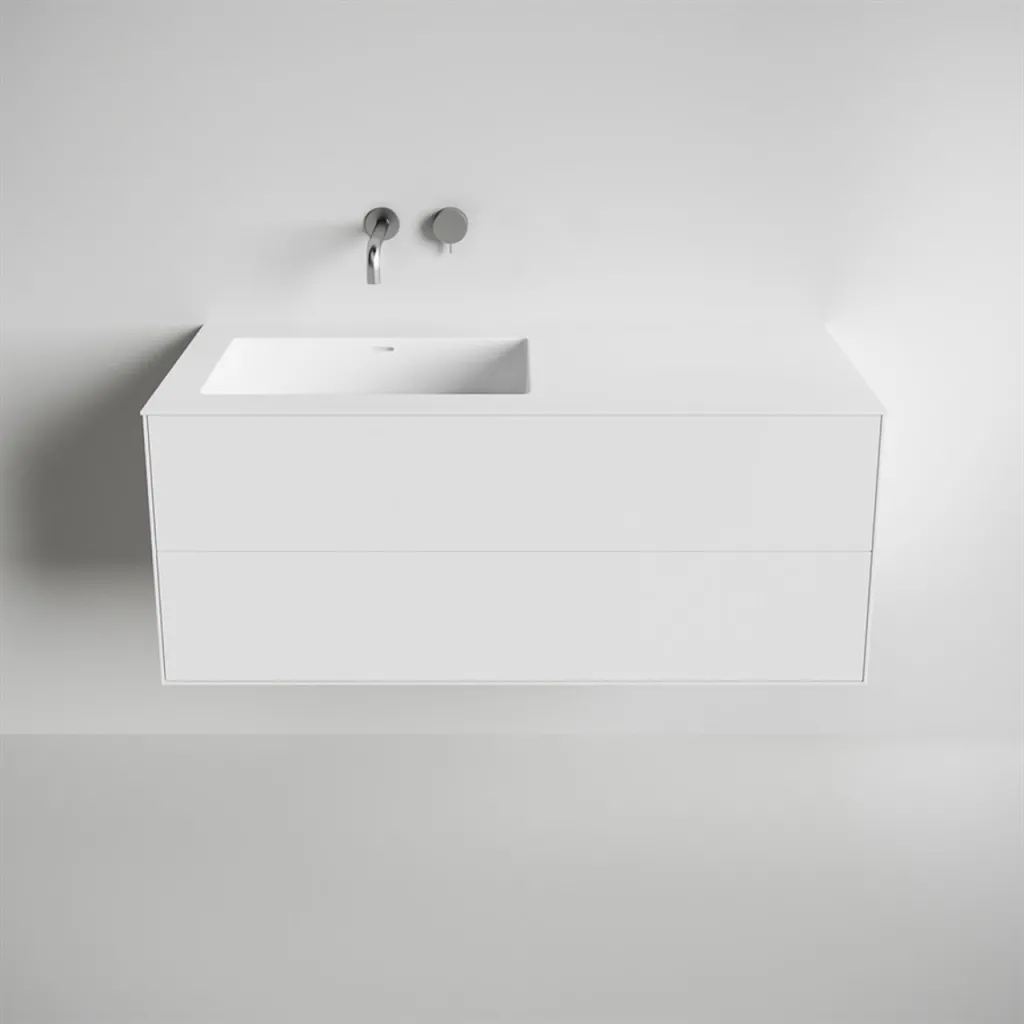 Copenhagen Chic II 120L - MKII - Badrumsmöbler, Corian®, Mathvid