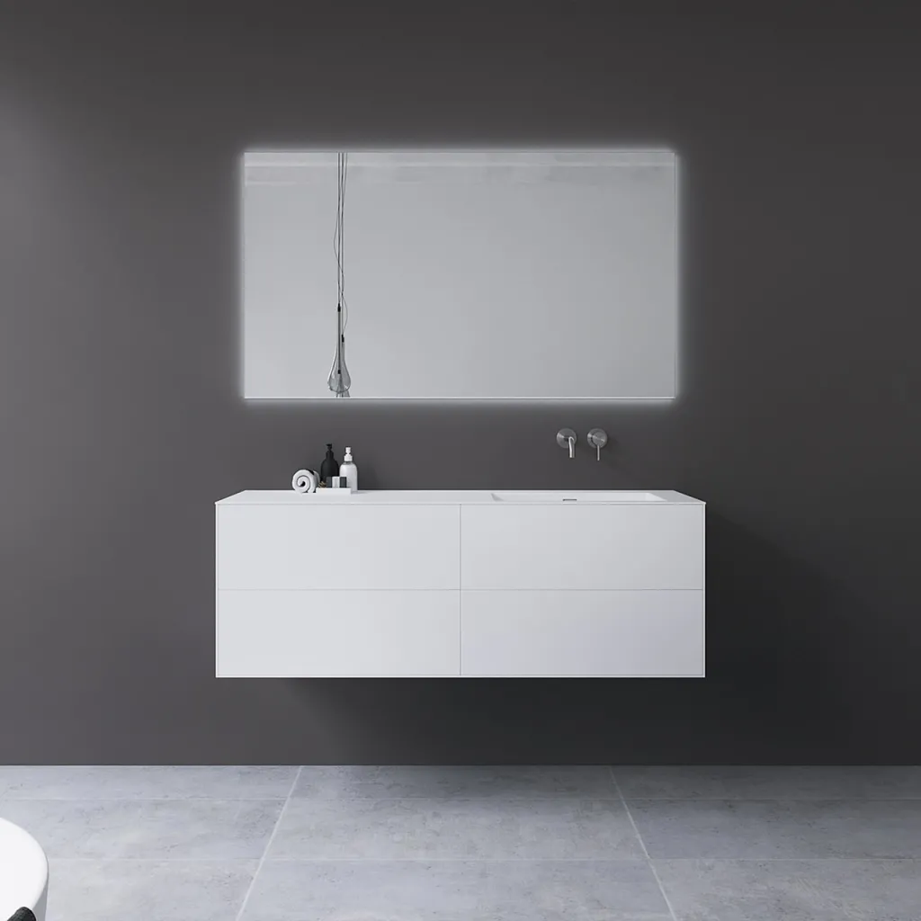 Copenhagen Chic 140R - MKII - Badrumsmöbler, Corian®, Mathvid