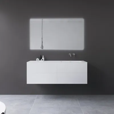 Copenhagen Chic 140R - MKII - Badrumsmöbler, Corian®, Mathvid