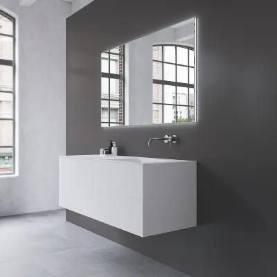 Copenhagen Chic 140R - MKII - Badrumsmöbler, Corian®, Mathvid