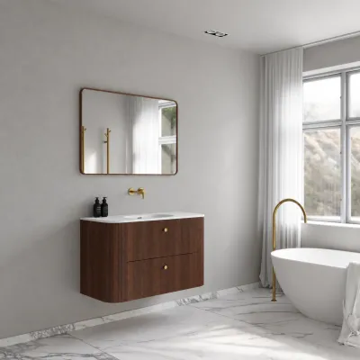 Noorwork 100 - Snickeri i valnöt inklusive mattvit Corian® diskbänk