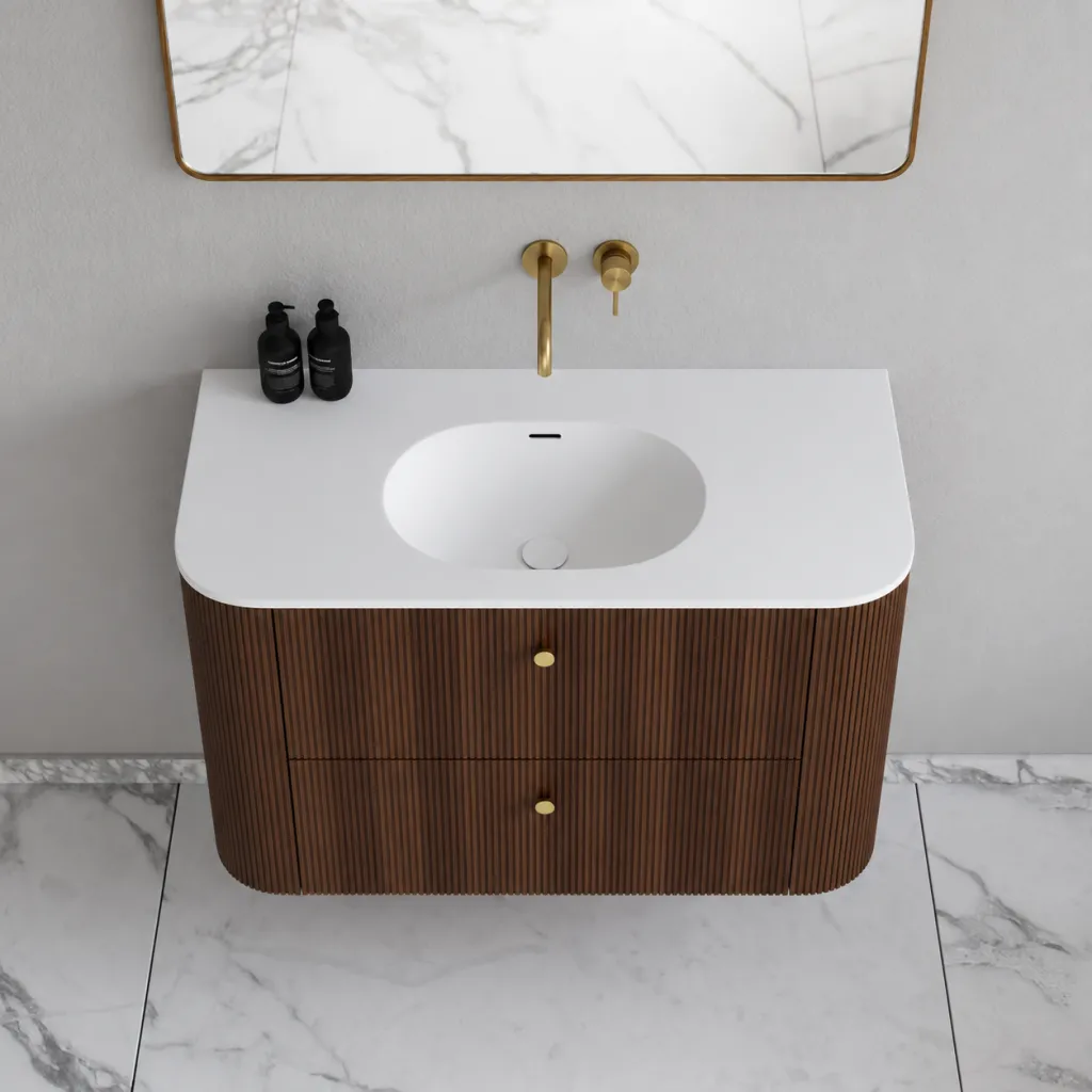 Noorwork 100 - Snickeri i valnöt inklusive mattvit Corian® diskbänk