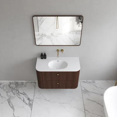 Noorwork 100 - Snickeri i valnöt inklusive mattvit Corian® diskbänk