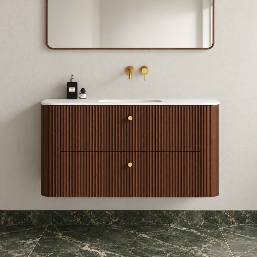 Noorwork 120 - Snickeri i valnöt inklusive mattvit Corian® diskbänk