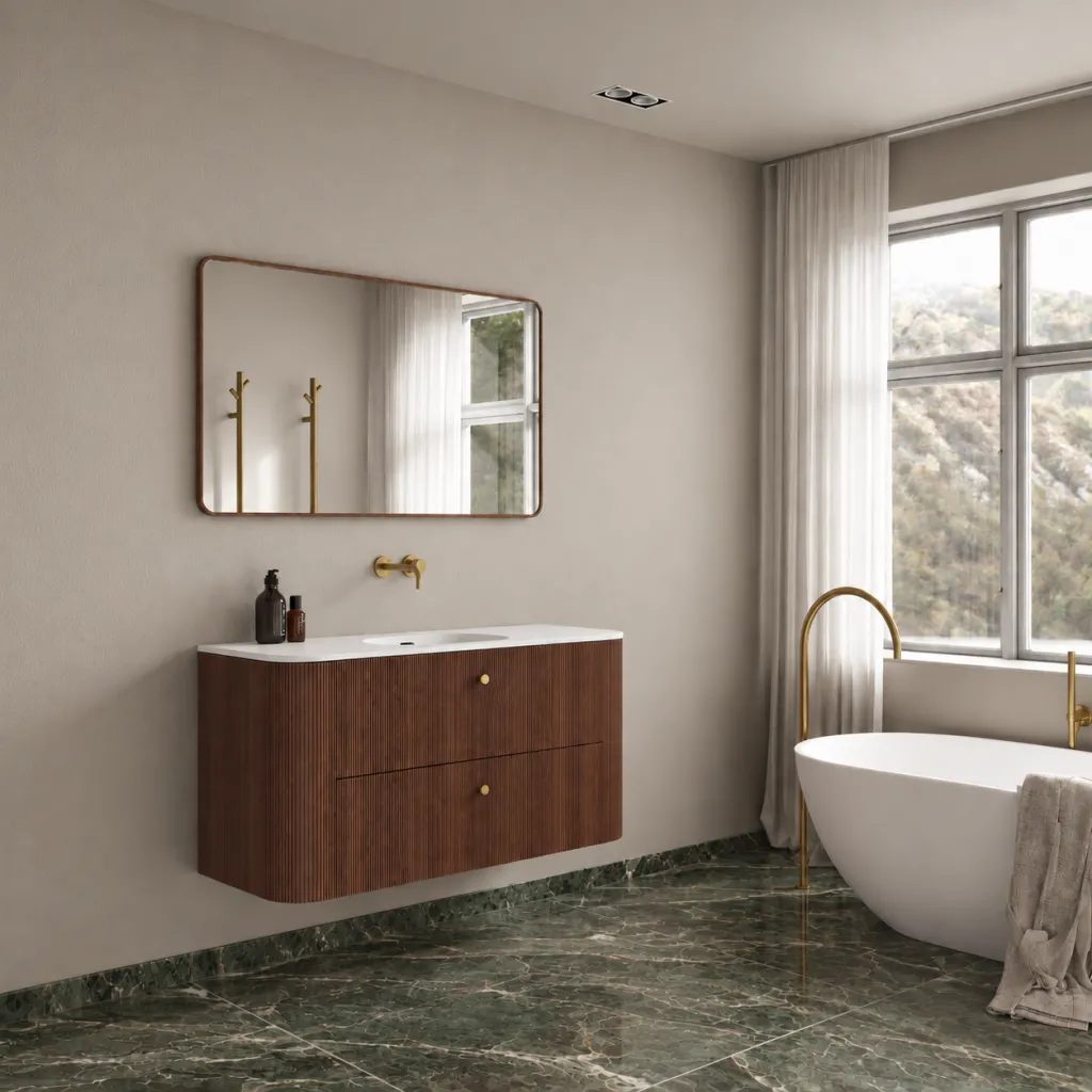 Noorwork 120 - Snickeri i valnöt inklusive mattvit Corian® diskbänk