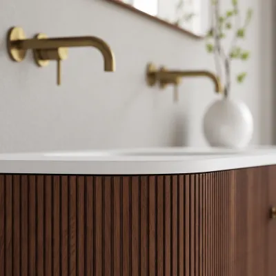 Noorwork 120 - Snickeri i valnöt inklusive mattvit Corian® diskbänk