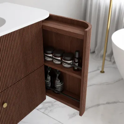 Noorwork 120 - Snickeri i valnöt inklusive mattvit Corian® diskbänk