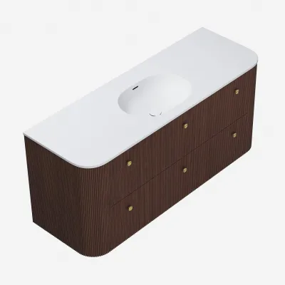 Noorwork 140 - Snickeri i valnöt inklusive mattvit Corian® diskbänk
