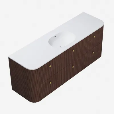 Noorwork 160 - Snickeri i valnöt inklusive mattvit Corian® diskbänk