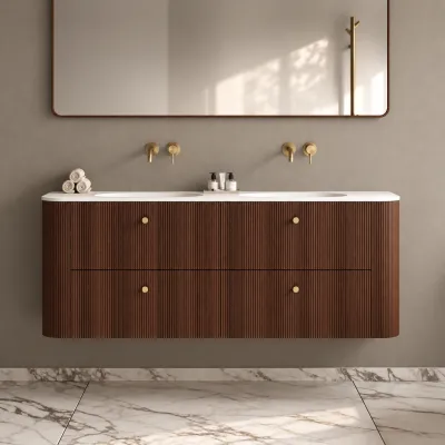 Noorwork 160D - Snickeri i valnöt inklusive mattvit Corian® diskbänk