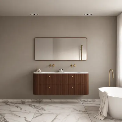 Noorwork 160D - Snickeri i valnöt inklusive mattvit Corian® diskbänk